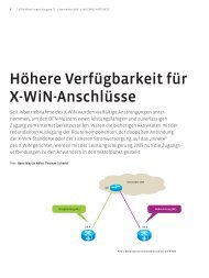 Höhere Verfügbarkeit für X-WiN-Anschlüsse