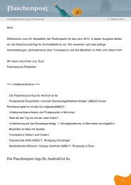 11.10.2012 – Ausgabe 29 - Flaschenpost - Piratenpartei Deutschland