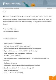 18.07.2012 – Ausgabe 18 - Flaschenpost - Piratenpartei Deutschland