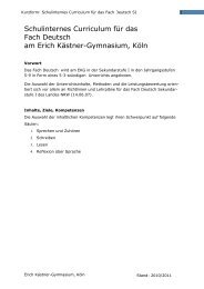 Deutsch - Erich-Kästner-Gymnasium