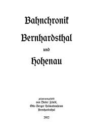 Bahnchronik Bernhardsthal und Hohenau - Friedl Dieter