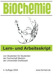 Skript für Biochemie - FSRmed