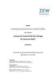 „Analyse der Forward-Rate Bias Strategie der Deutschen Bank“