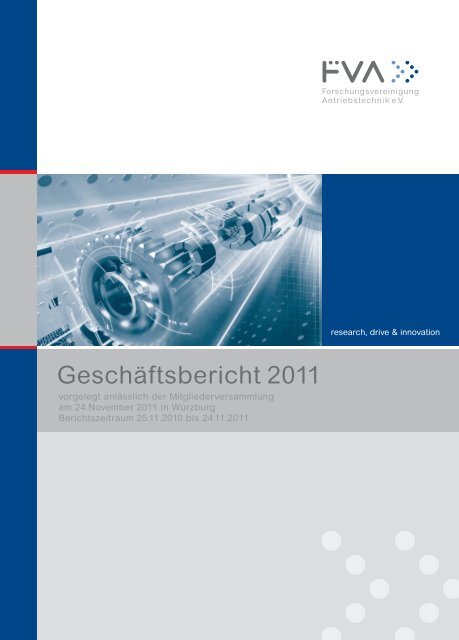 Geschäftsbericht 2011 - FVA