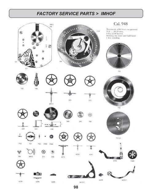 Factory Service Parts.PMD - Clock Parts