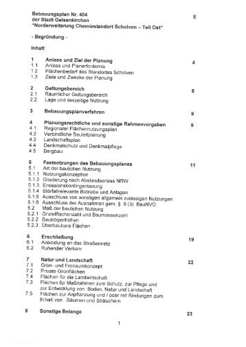 “Norderweiterung Chemiestandort Scholven - Teil Ost“