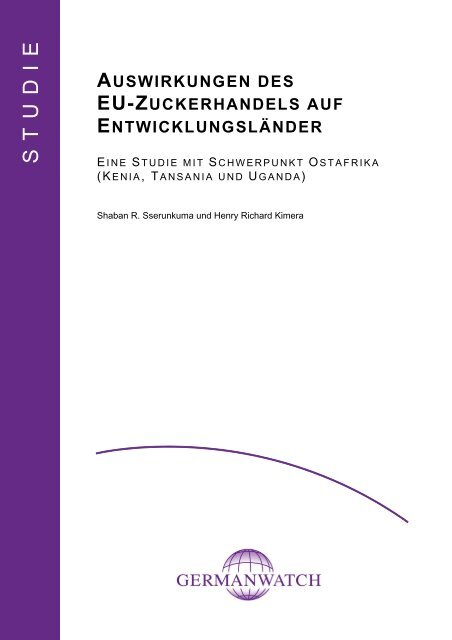 Auswirkungen des EU-Zuckerhandels auf ... - Germanwatch