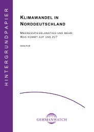 Klimawandel in Norddeutschland - Germanwatch