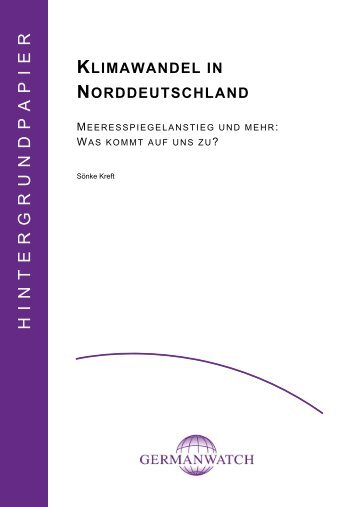 Klimawandel in Norddeutschland - Germanwatch