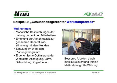 Gesundheitsförderung in Klein- und Mittelbetrieben: NAGU-Projekt ...