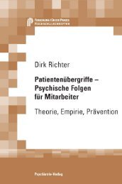 Patientenübergriffe - Psychische Folgen für Mitarbeiter Theorie ...