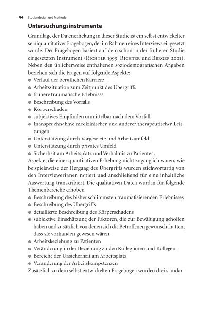 Patientenübergriffe - Psychische Folgen für Mitarbeiter Theorie ...