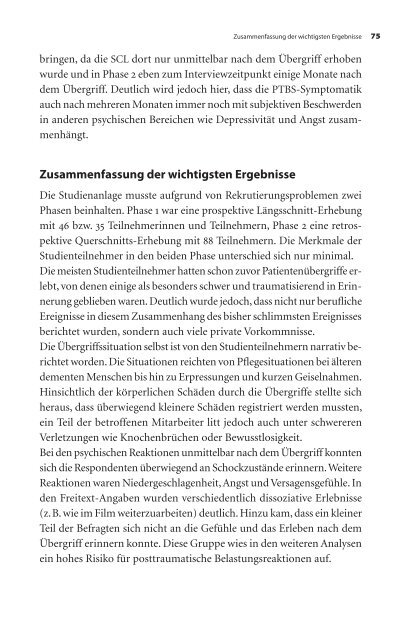 Patientenübergriffe - Psychische Folgen für Mitarbeiter Theorie ...