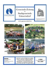 Ausgabe 2005/2 - Stadtgemeinde Gänserndorf