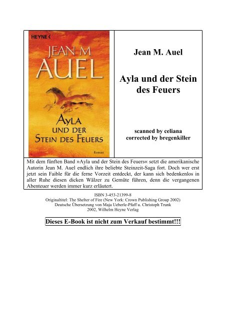 Jean M. Auel Ayla und der Stein des Feuers
