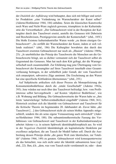 Wolfgang Pohrts Theorie des Gebrauchswerts - HAL