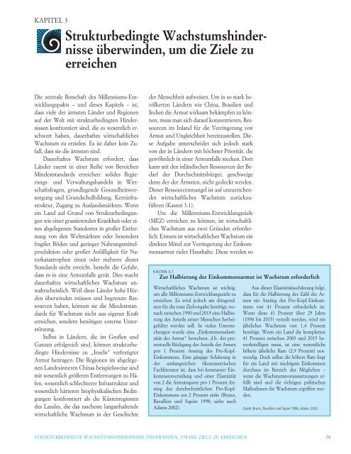 Strukturbedingte Wachstumshinder- nisse überwinden, um die Ziele ...