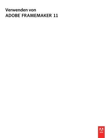 Hilfe-PDF für FrameMaker 11 - Adobe