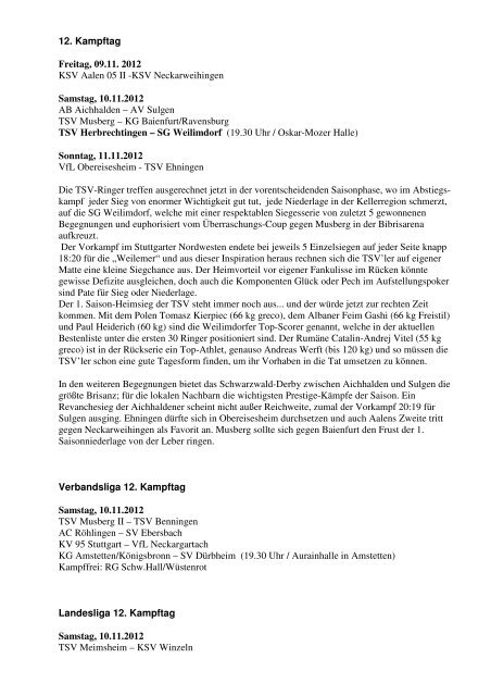 20121106 Vorschau 12. Kampftag Ringerligen.pdf - TSV ...