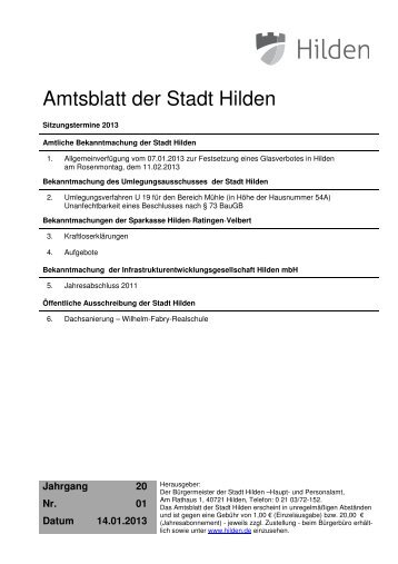 Amtsblatt Nr. 01-13 14.01.2013.pdf - Hilden