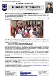 Bürgermeisterbrief 2/2012 (961 KB) - Gemeinde Höf-Präbach