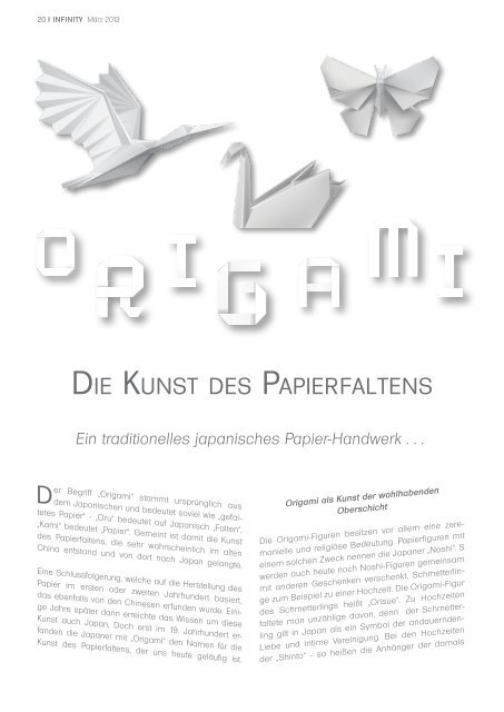 Origami - Halstenbeker Magazin