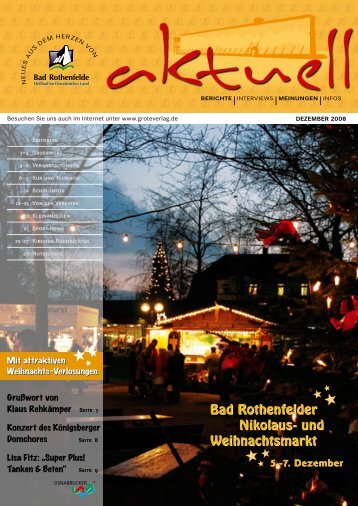 Bad Rothenfelder Nikolaus- und Weihnachtsmarkt - GROTEVERLAG