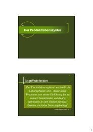 Der Produktlebenszyklus Begriffsdefinition