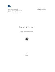 Solare Neutrinos - homepages.uni-regensburg.de - Universität ...