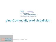 Die PWM – eine Community wird visualisiert