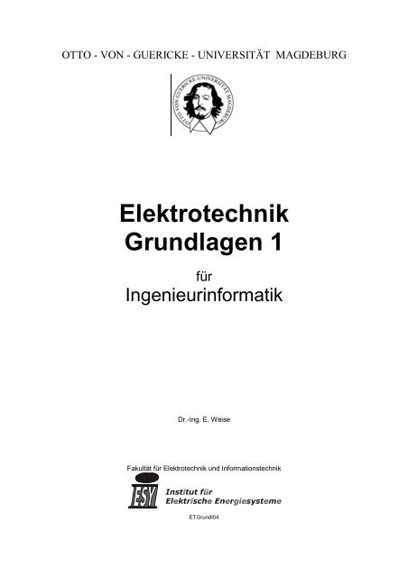 Elektrotechnik Grundlagen 1 - Otto-von-Guericke-Universität ...