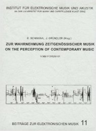 BEM 11 - Institut für Elektronische Musik und Akustik - IEM ...