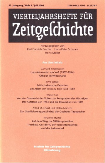 Heft 3 - Institut für Zeitgeschichte