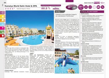 Kamelya World Selin Hotel & SPA 15% 15% 826.-661,- - TravelCMS