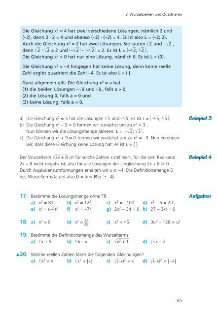 J Quadratwurzeln – Reelle Zahlen - Buch.de