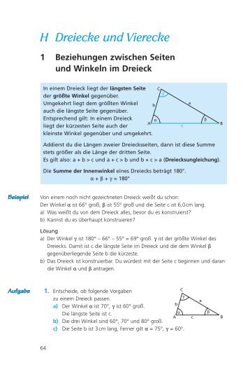 H Dreiecke und Vierecke - Buch.de