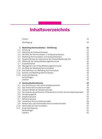 Inhaltsverzeichnis - Mercateo