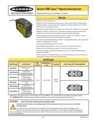 R58 Expert™ Registermarkensensoren - Banner Engineering