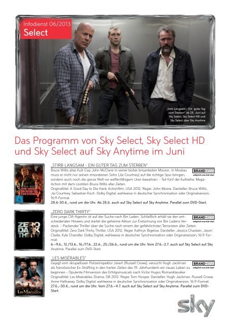 Das Programm im Juni 2013 - Sky.de