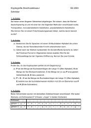 Kryptografie Abschlussklausur SS 2004 Schröder - Inforakel