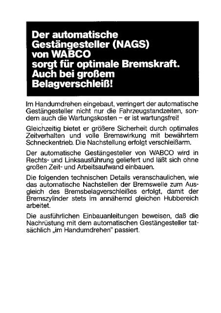 Der automatische - wabco inform