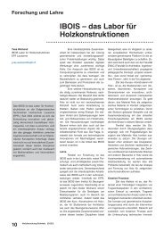 IBOIS – das Labor für Holzkonstruktionen - Infoscience - EPFL