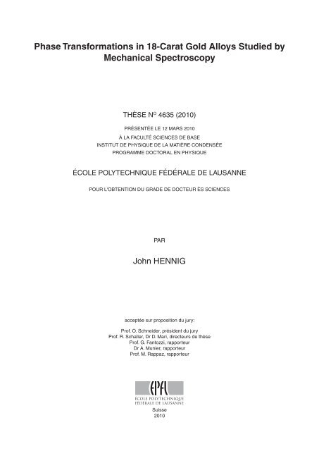 Texte intégral / Full text (pdf, 6 MiB) - Infoscience