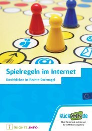 Spielregeln im Internet - Urheberrecht in der digitalen Welt