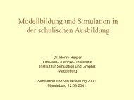 Modellbildung und Simulation in der schulischen Ausbildung