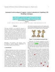 Automatic In-betweening in Computer Assisted Animation ... - CiteSeer