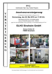 OLHO Sinsheim GmbH - IVG mbH & Co. KG