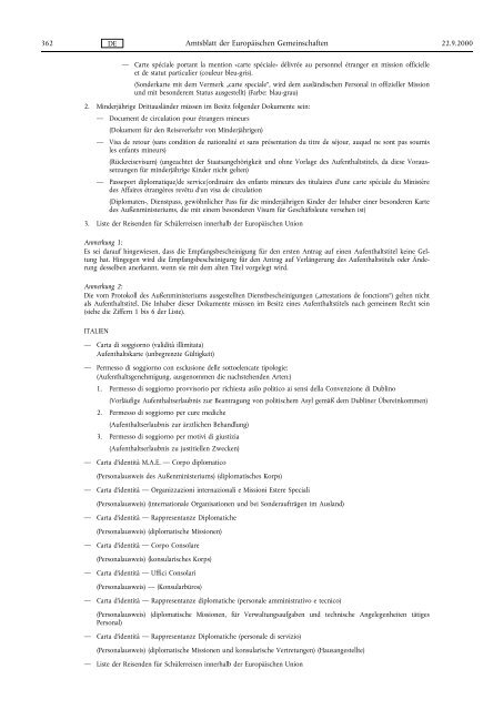 Schengen-Besitzstand gemaess Beschlusses des Rates der EU ...