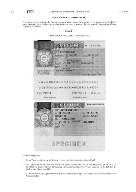 Schengen-Besitzstand gemaess Beschlusses des Rates der EU ...