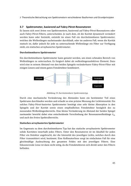 Untersuchungen zu Fabry-Pérot Filterfeldern - KOBRA - Universität ...